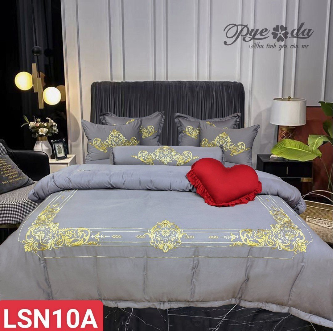 Bộ Ra Phủ chần thêu Tencel Pyeoda 120S - Ảnh 2