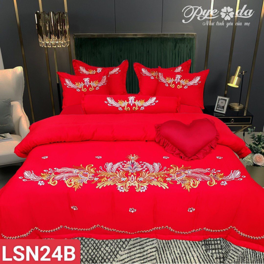 Bộ Ra Phủ chần thêu Tencel Pyeoda 120S - Ảnh 5