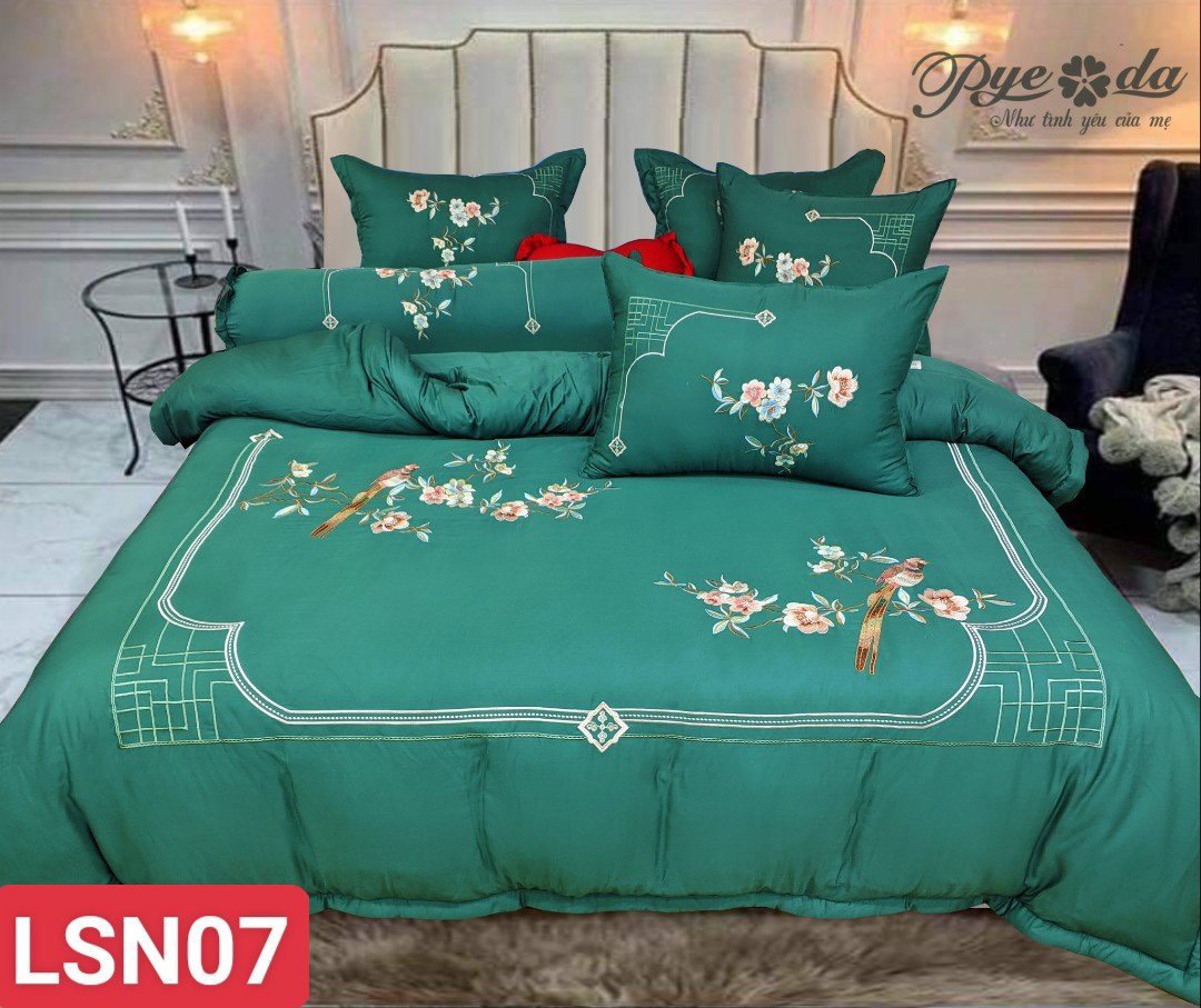 Bộ Ra Phủ chần thêu Tencel Pyeoda 120S - Ảnh 9