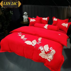 Bộ Ra Phủ chần thêu Tencel Pyeoda 120S