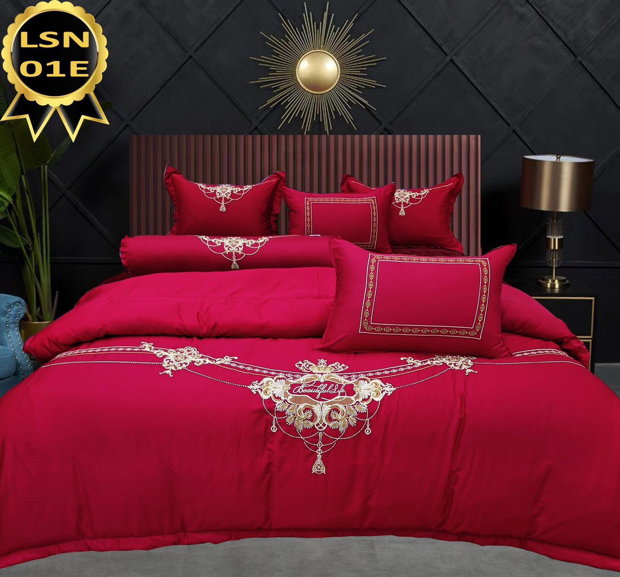 Bộ Ra Phủ chần thêu Tencel Pyeoda 120S - Ảnh 13