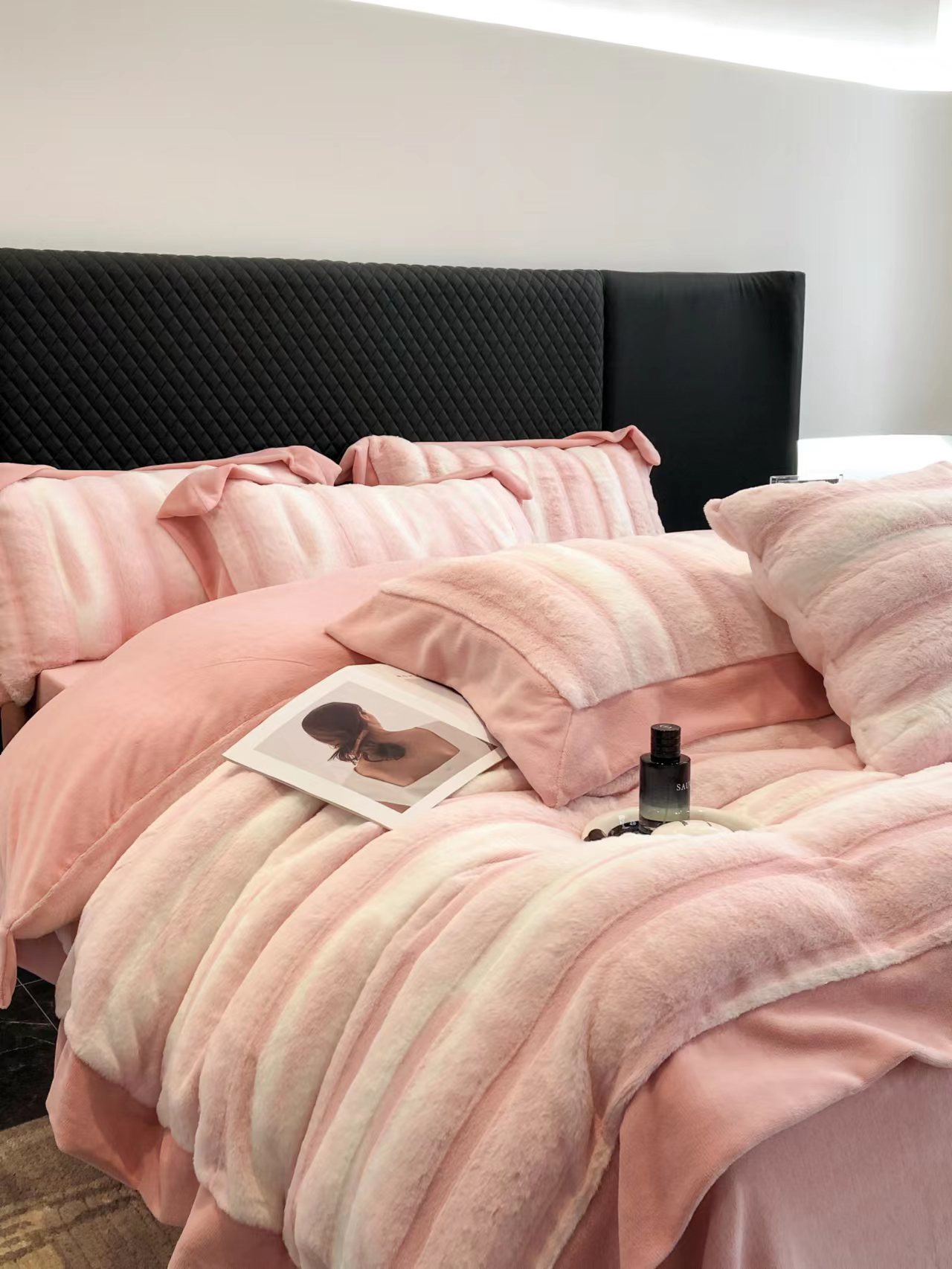 Set ga gối lông hồ ly