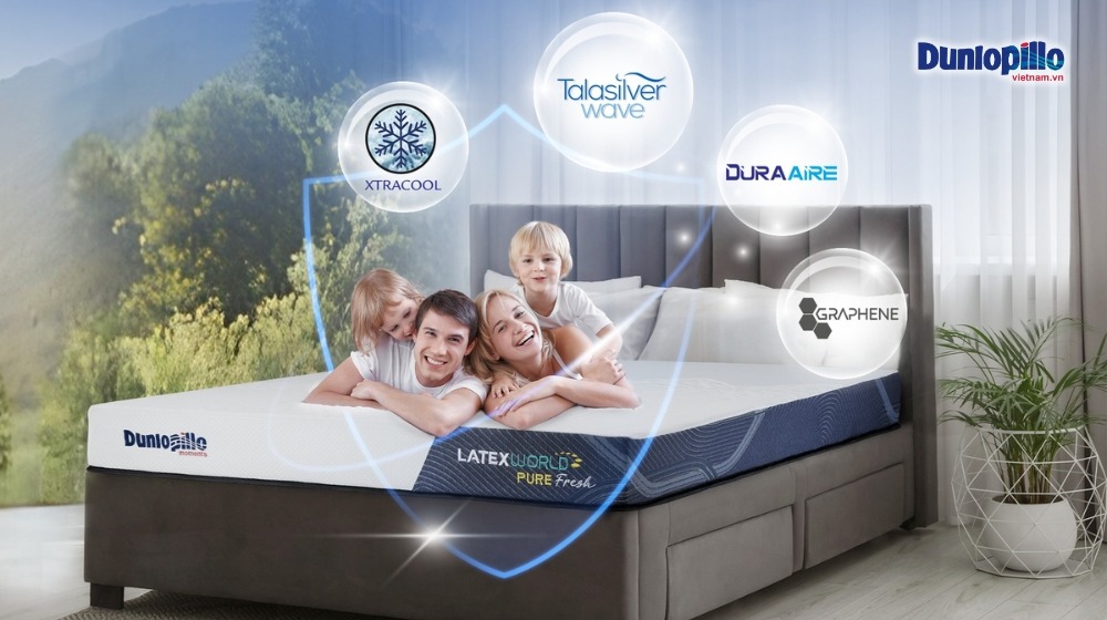 Đánh Giá Đệm Cao Su Dunlopillo Latex World Pure Fresh